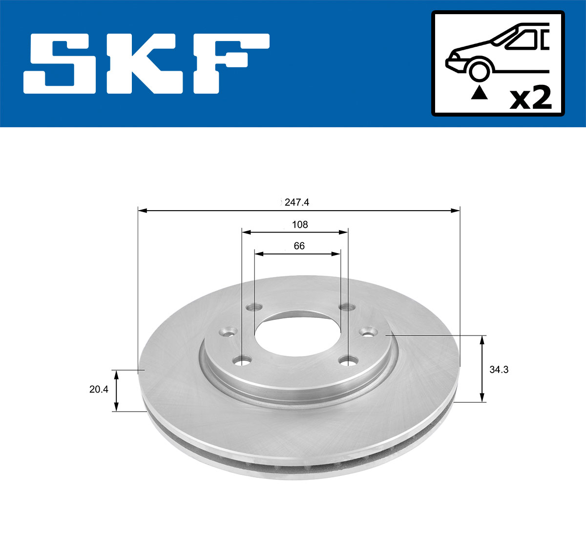 SKF VKBD 80092 V2 Disc frana